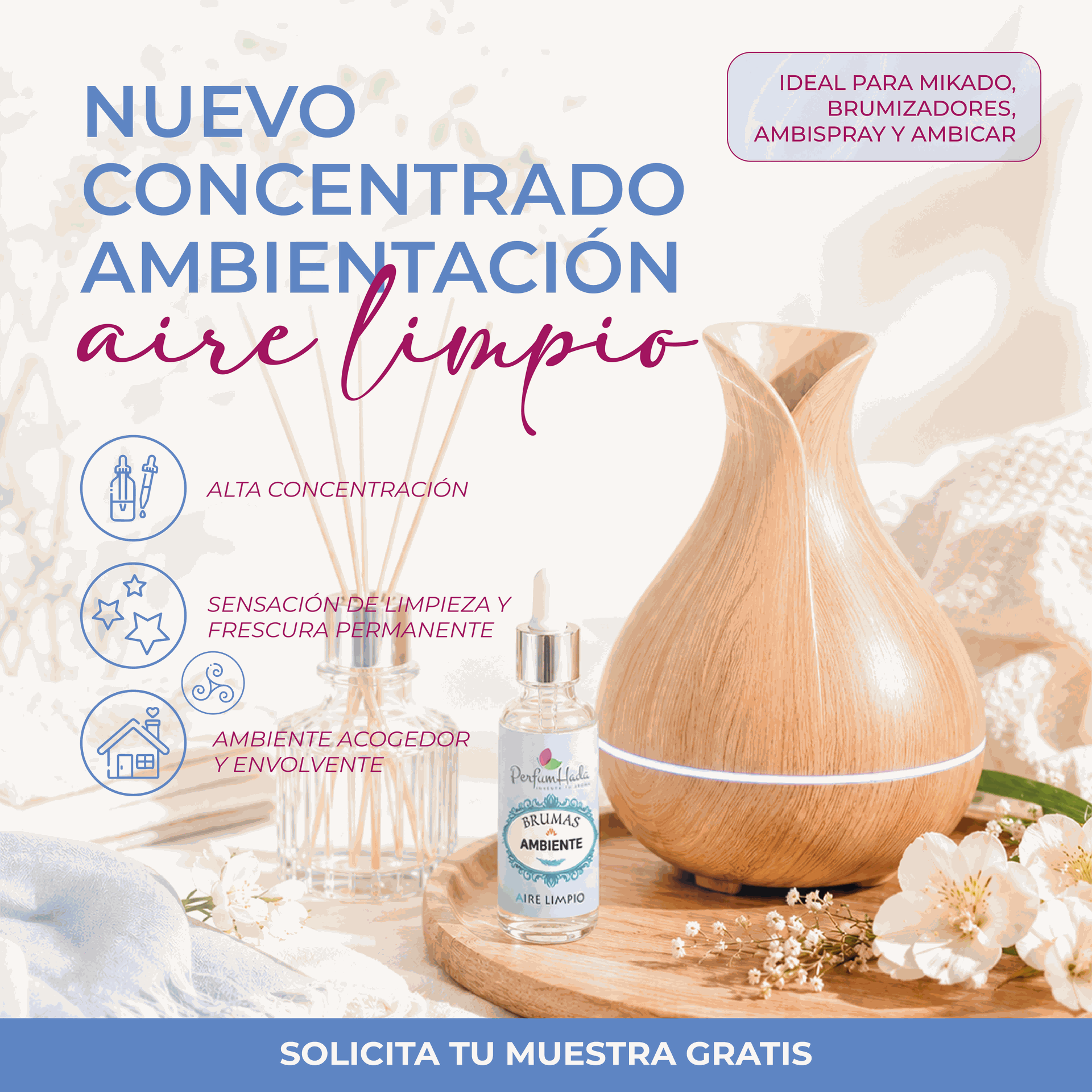 Nuevo concentrado ambientación - aire limpio